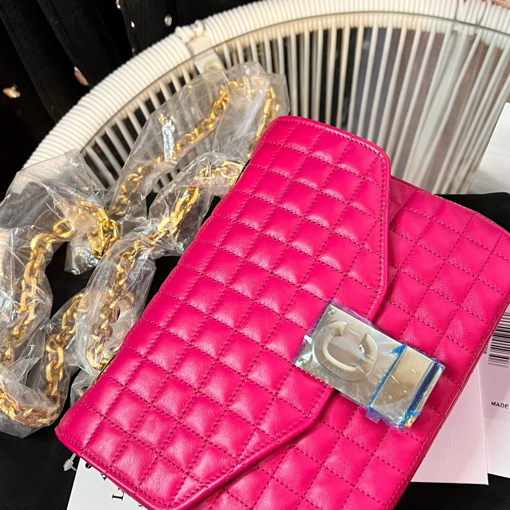 Authentic CELINE PINK TWO WAY BAG - Picture 4 of 9